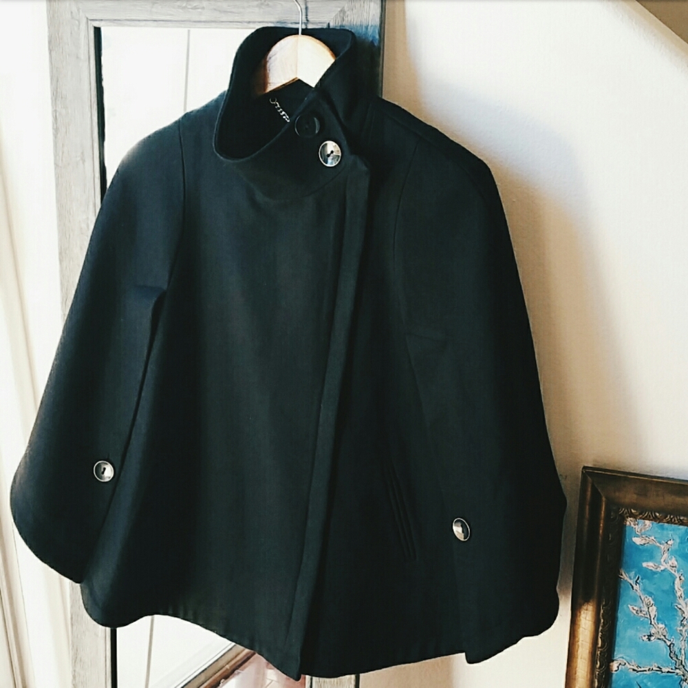 White House Black Market Wool Poncho/Coat